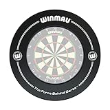 WINMAU Printed Black Dartscheibe Surround Suitable for All Bristle Dartboards