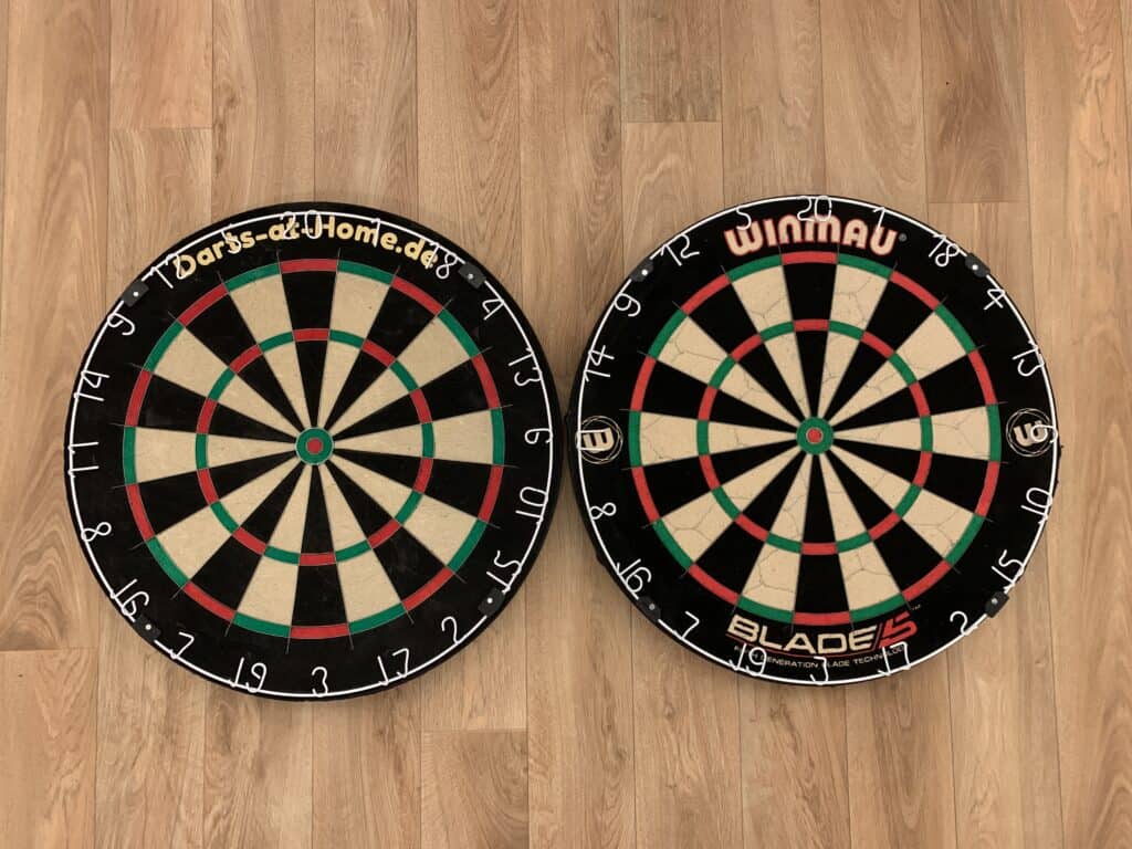 vergleich winmau personalisierte dartscheibe